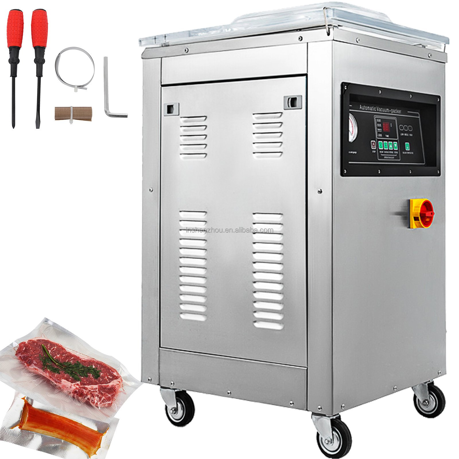 Shenzhou - 1000w Vacuum Packing Sealing Sealer Machine Extra Deep Kit Chamber Kitchen Filling&Packing Machine 12