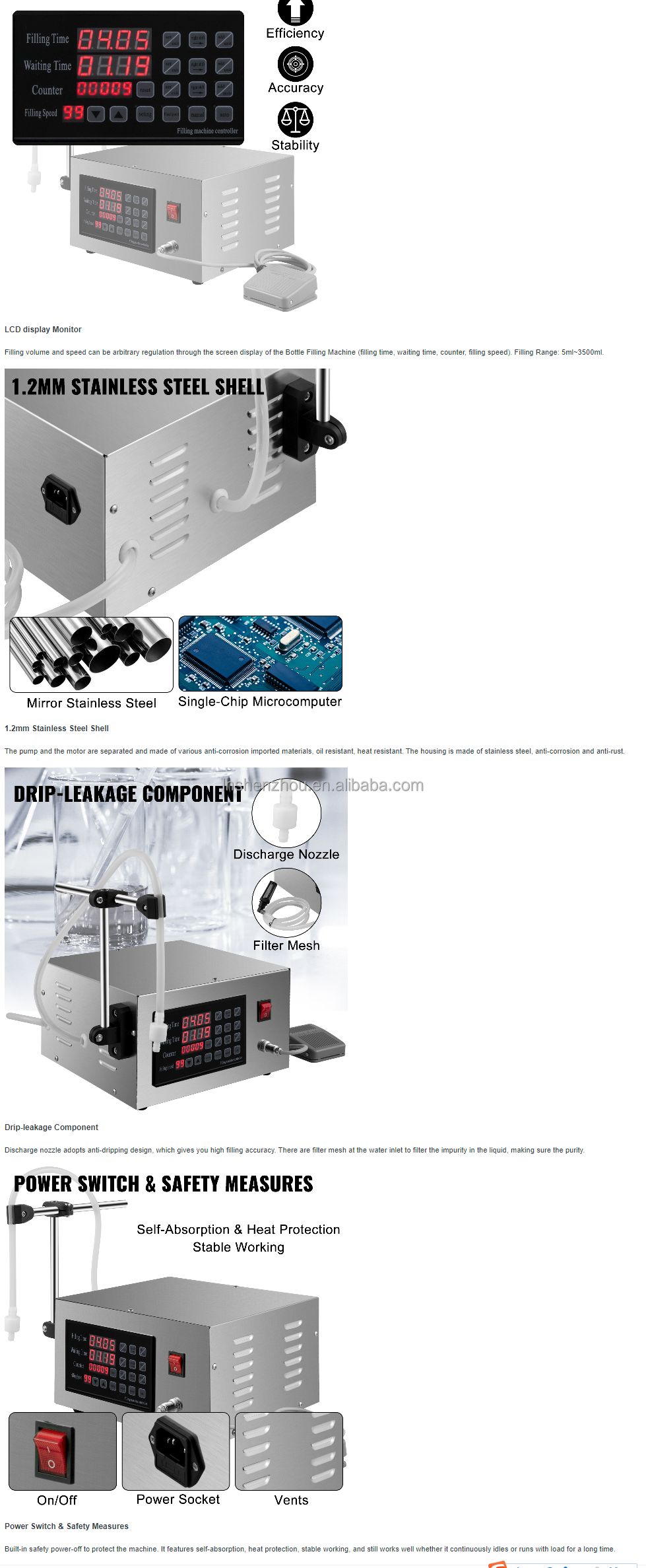 선저우 - 액체 충전기 5ml~3500ml 크림 충전기, 샴푸, 화장품, 페이스트 충전 및 포장 기계 9