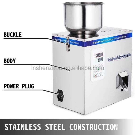 Shenzhou - Abfüllmaschine für 2-20 g Partikelpulver-Teilverpackungen, Saatgut-Wiege- und Verpackungsmaschine (110 V) 7