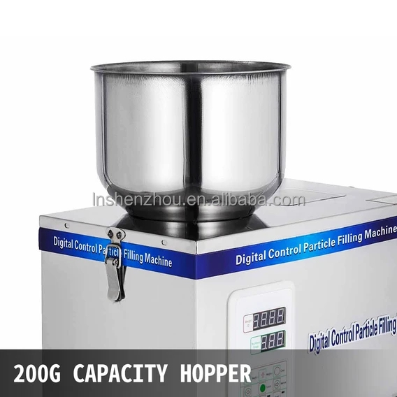 Shenzhou - Abfüllmaschine für 2-20 g Partikelpulver-Teilverpackungen, Saatgut-Wiege- und Verpackungsmaschine (110 V) 9