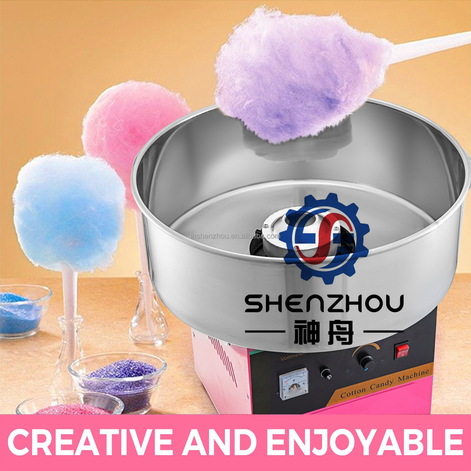 Shenzhou - 2021 China wholesale price electric candy floss machine,candy cotton machine Food Machine 13
