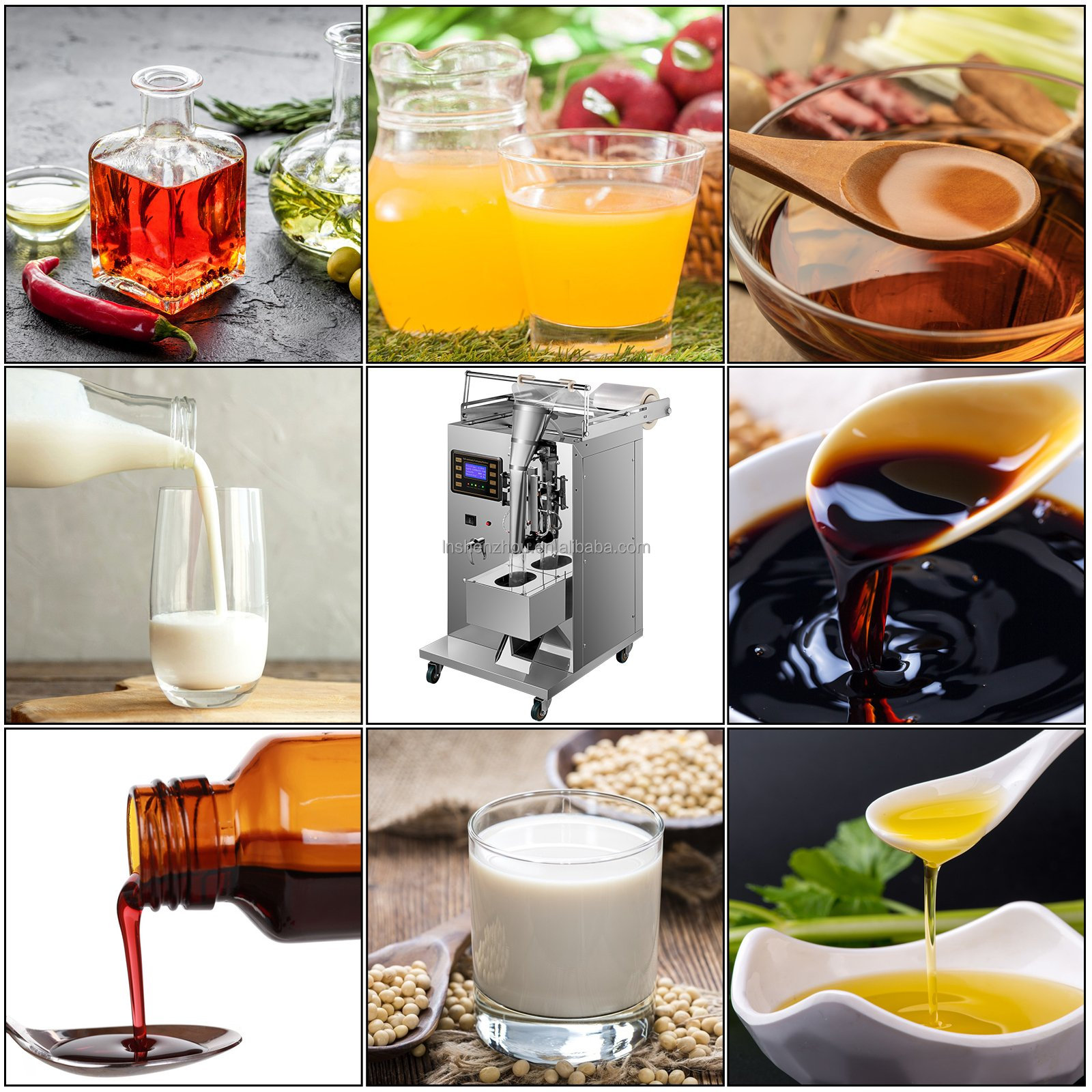 Shenzhou - Full-Automatic milk Juice Bag Pouch Sachet Filing Liquid Packing Machine Filling&Packing Machine 14