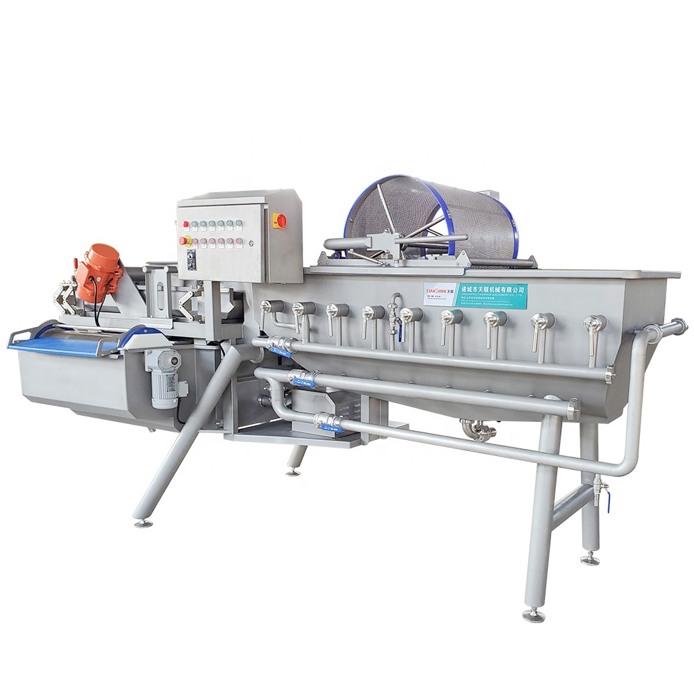 Shenzhou - New Condition Easy Operate Stainless Steel Full Automatic Potato Ginger Washing Peeling Machine Food Machine 7