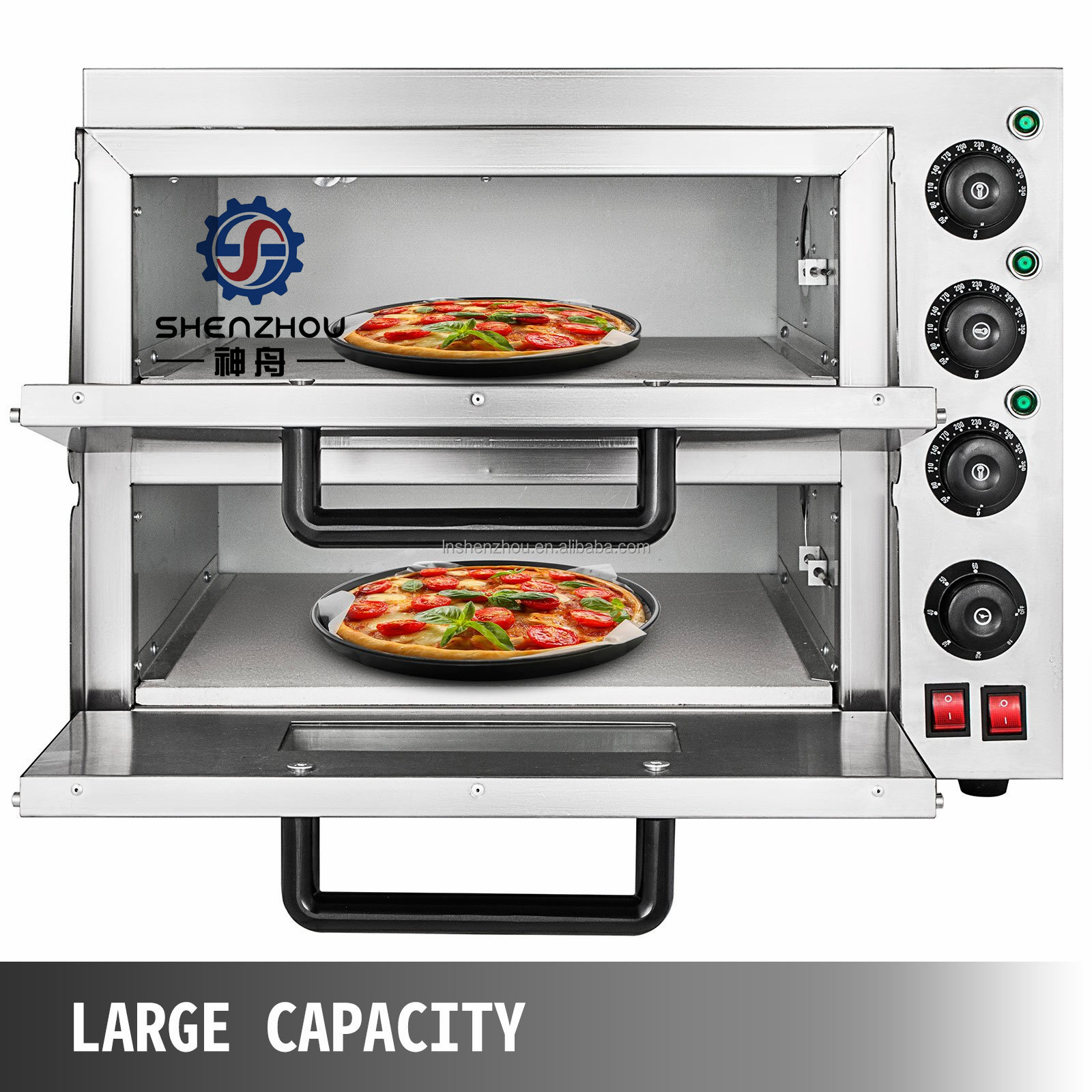 Shenzhou - Hot Sale Baking Oven 2 Decks 2 Trays Electric Oven for Bread Pizza Oven Machine Food Machine 11