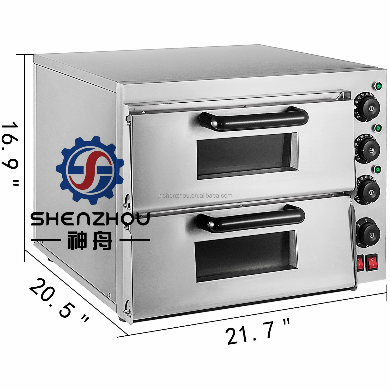 Shenzhou - Hot Sale Baking Oven 2 Decks 2 Trays Electric Oven for Bread Pizza Oven Machine Food Machine 8