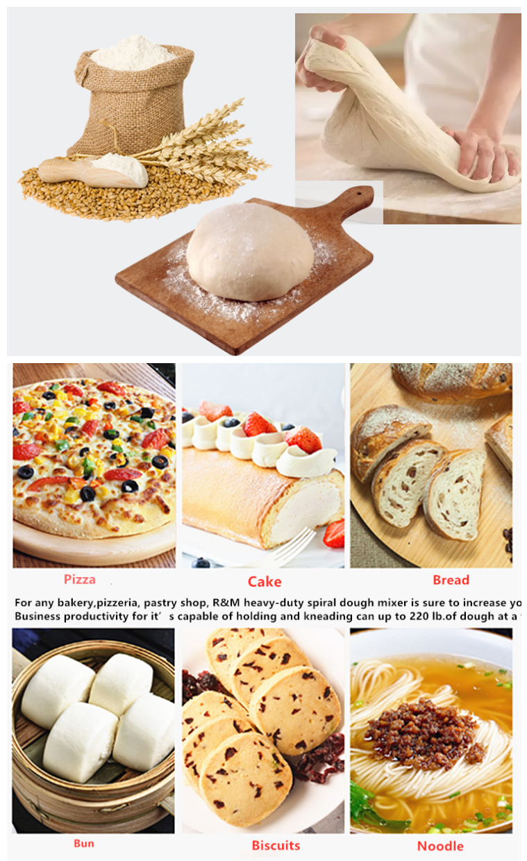 Shenzhou - 20l 30l 40l 60l 50l dough mixer bowl stainless steel dough mixer Food Machine 10