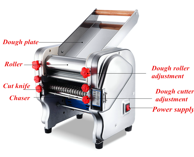Shenzhou - Fast Delivery Small Noodle Press 40Kg Dough Rolling Machine Manual Pasta Mixers Hot selling machine 8
