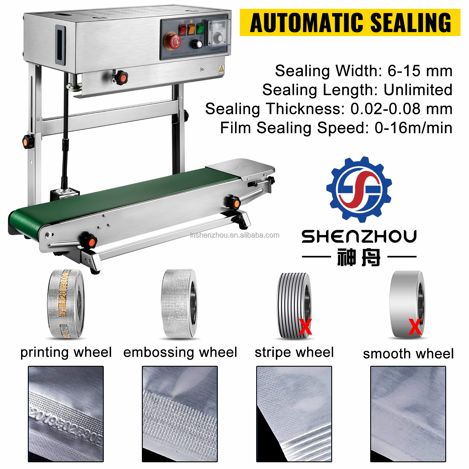 Shenzhou - Plastic Bag Sealing Machine/Automatic Continous band Sealing Machine Filling&Packing Machine 9
