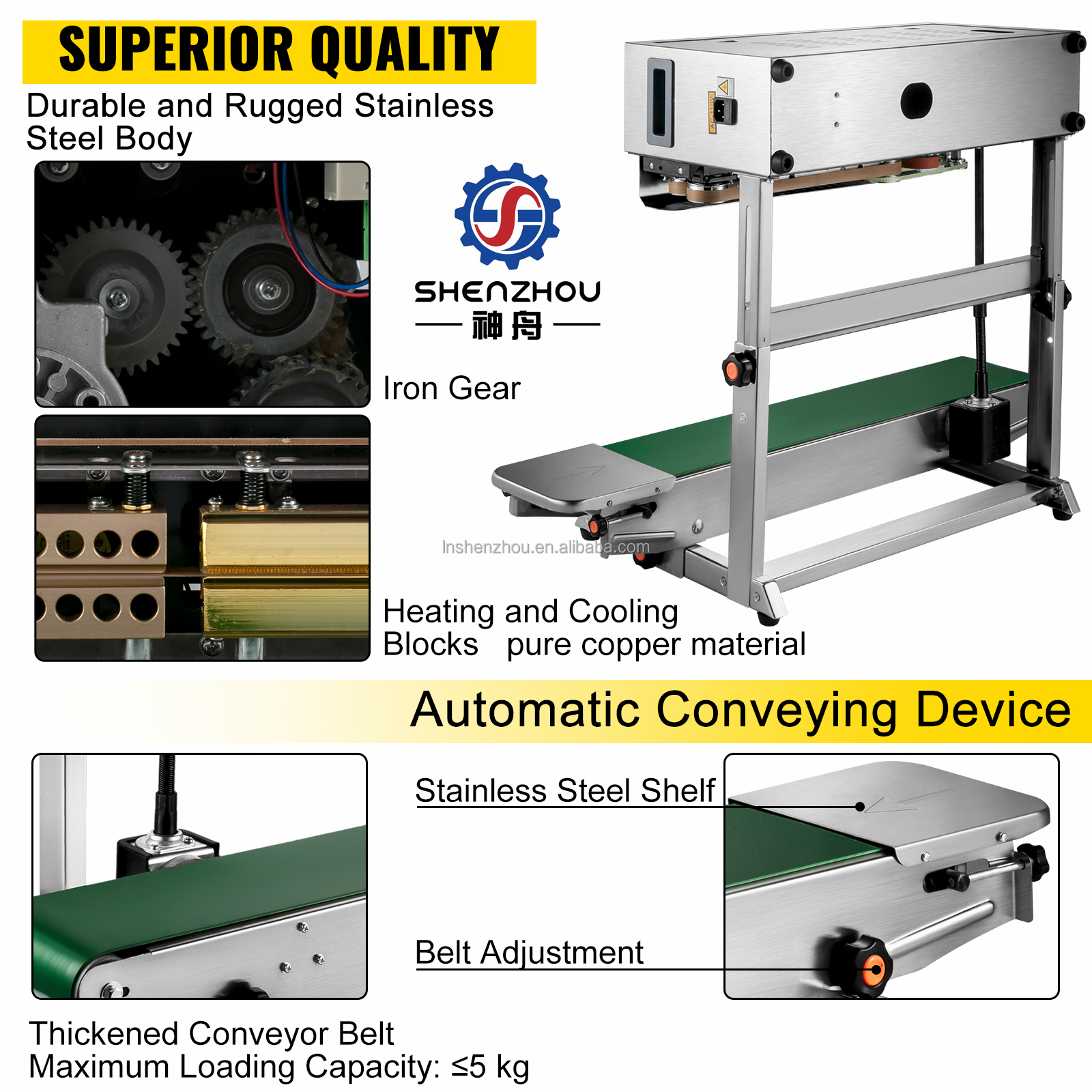 Shenzhou - Plastic Bag Sealing Machine/Automatic Continous band Sealing Machine Filling&Packing Machine 10