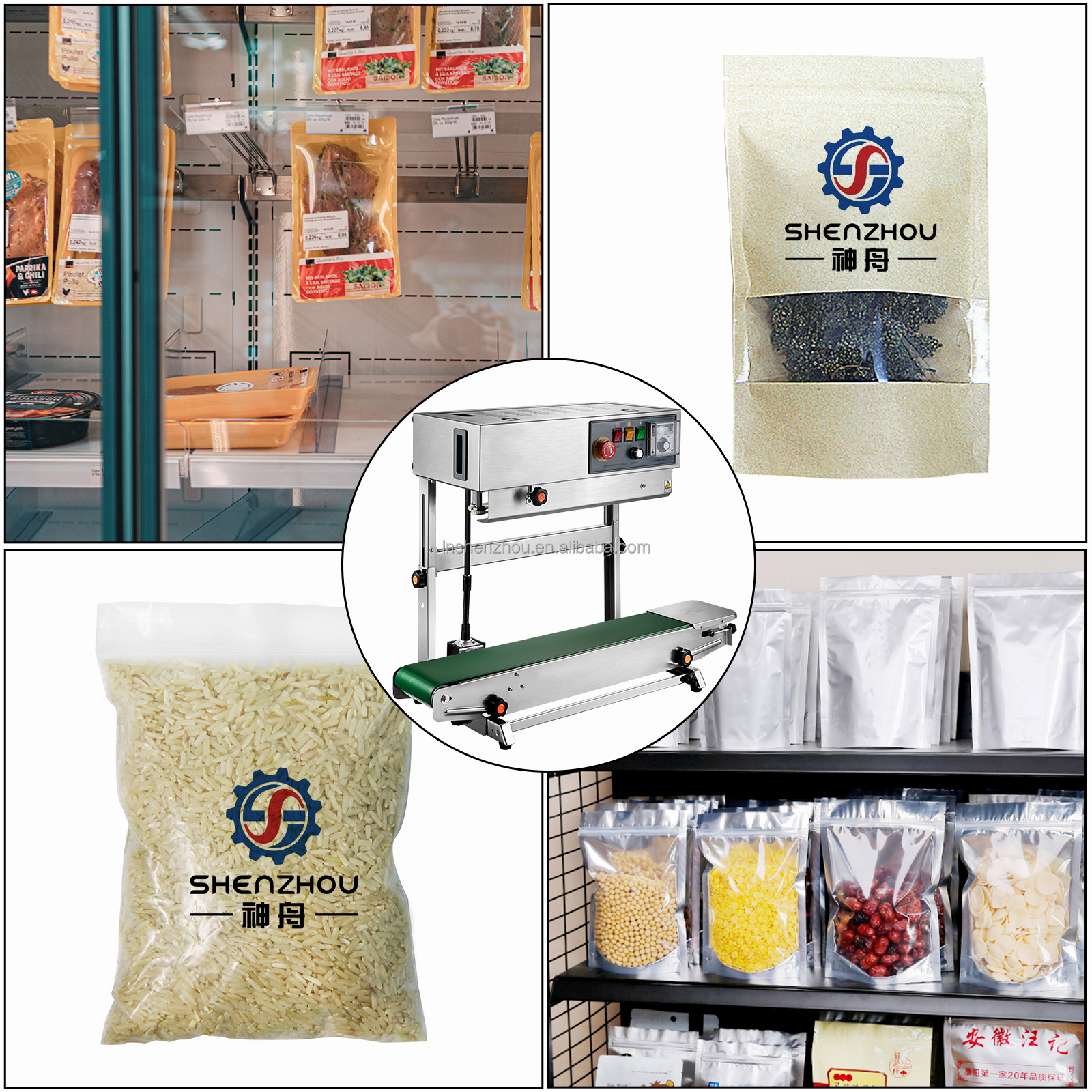 Shenzhou - Plastic Bag Sealing Machine/Automatic Continous band Sealing Machine Filling&Packing Machine 14