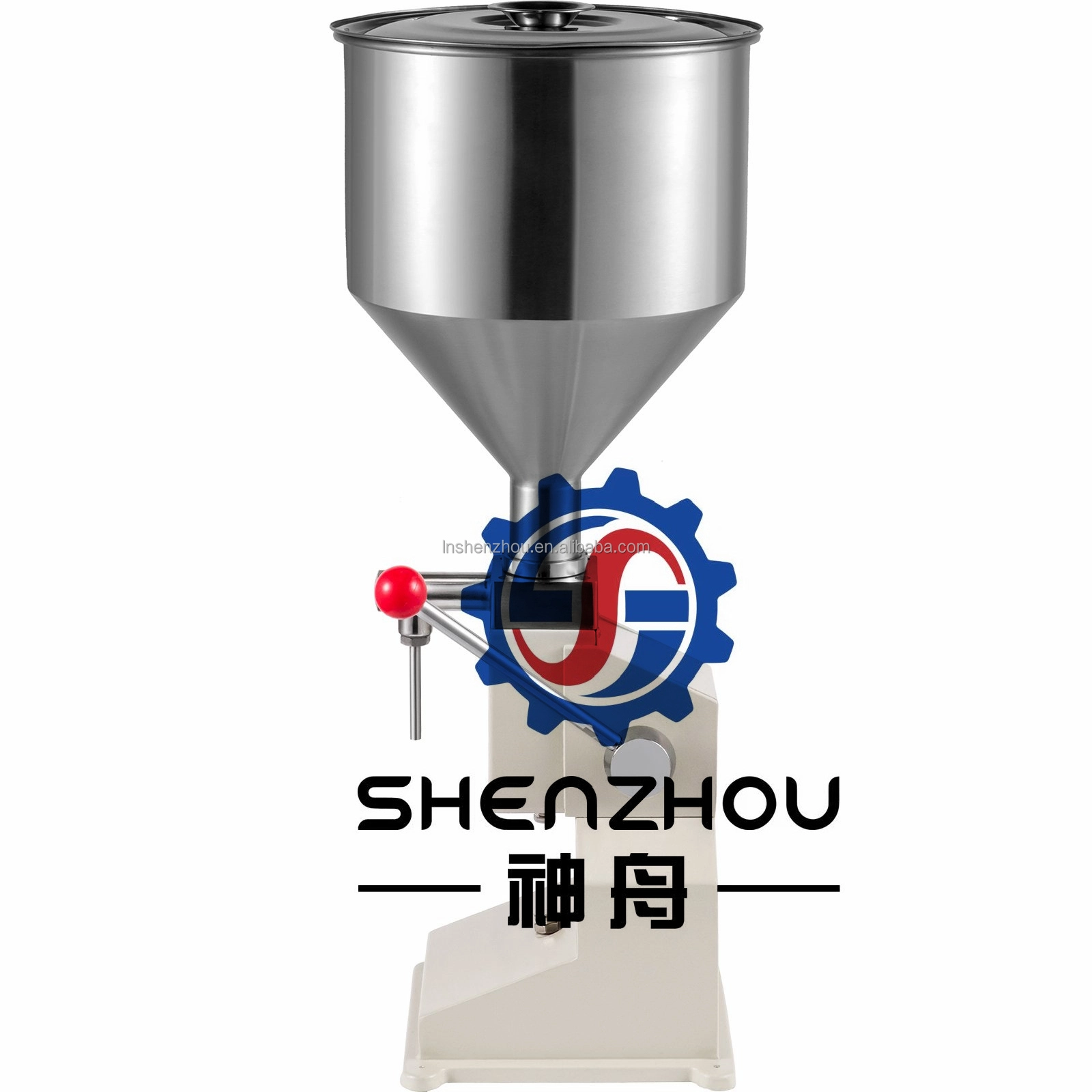 شنتشو - ماكينة تعبئة يدوية للسوائل، ماكينة تعبئة وتغليف قابلة للتعديل من 5 إلى 110 مل 1