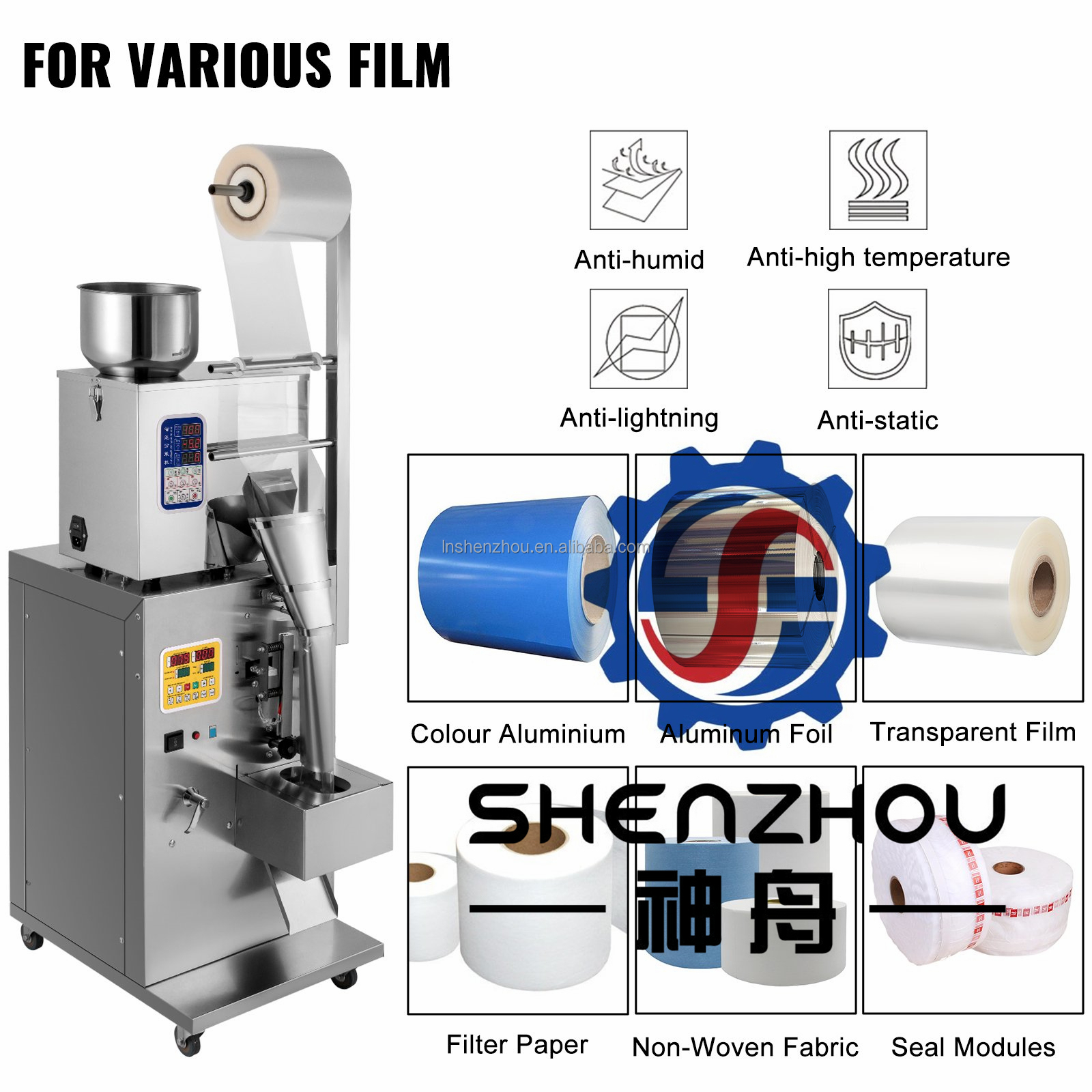 Shenzhou - Factory Price Small Sachets Powder Packing Machine Milk Powder Packing Machine For Powder Bag Packing Filling&Packing Machine 13