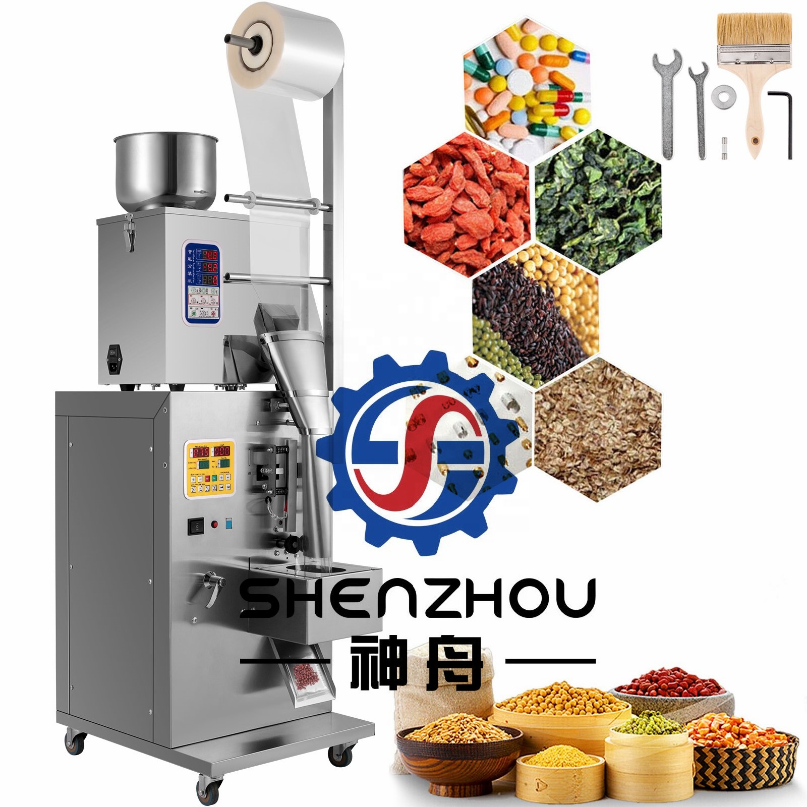 Shenzhou - Factory Price Small Sachets Powder Packing Machine Milk Powder Packing Machine For Powder Bag Packing Filling&Packing Machine 7