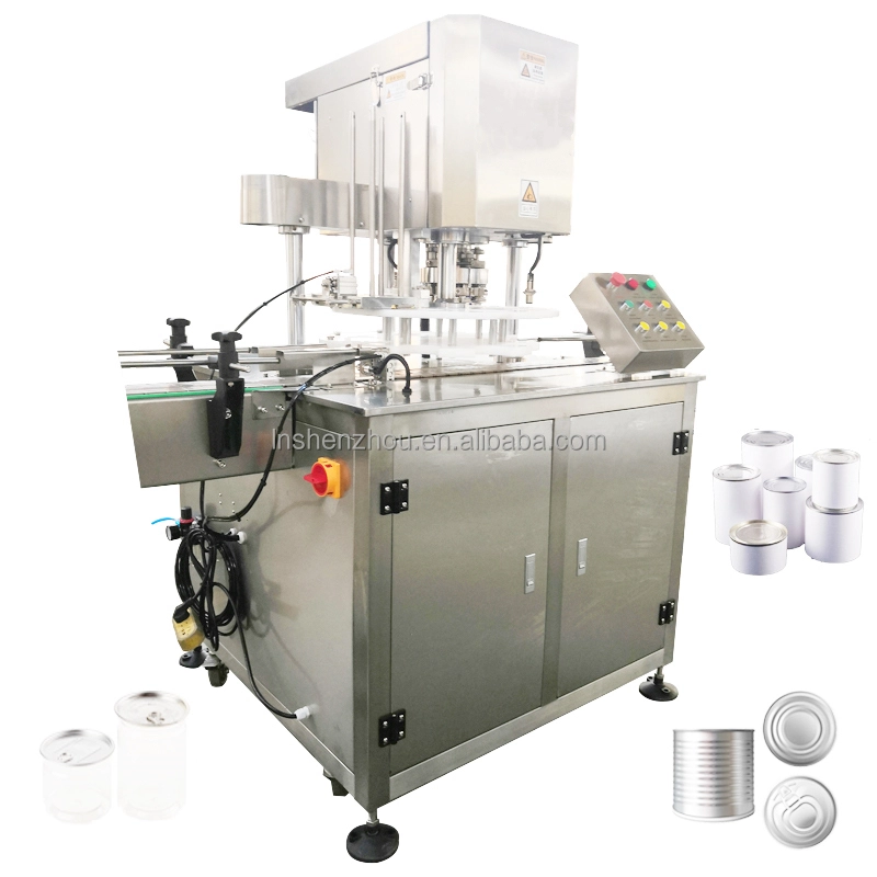 Shenzhou - Máquina automática de selagem de latas de maconha / Seladora de latas de cerveja / Máquina de envase e embalagem de latas de atum 1