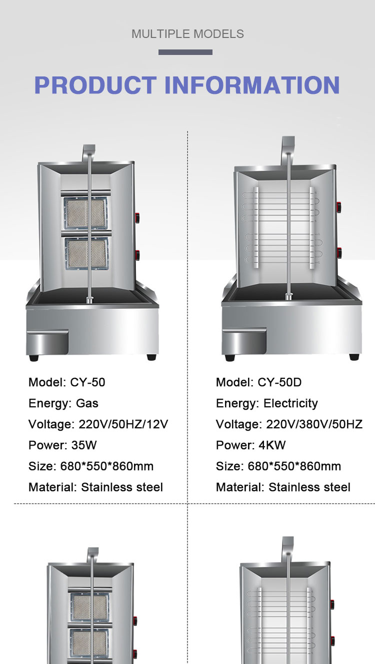 Shenzhou - Industrial Gas stainless steel Doner kebab machines Food Machine 13
