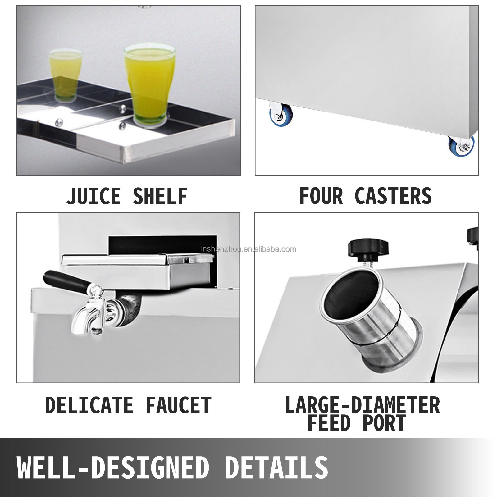 Shenzhou - Electric Sugar Cane Juicer Sugarcane Machine Juicer Commercial Food Machine 14