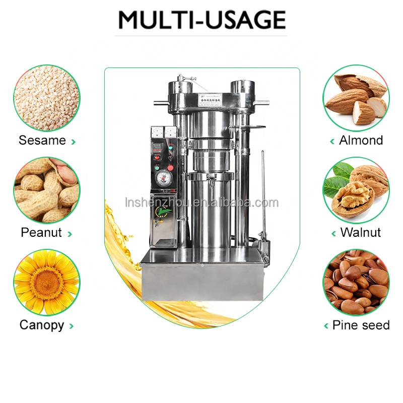 Shenzhou - Multi-purpose sesame oil extraction machine hydraulic cacao butter cold press machine for hot sale Oil Press Machine 7