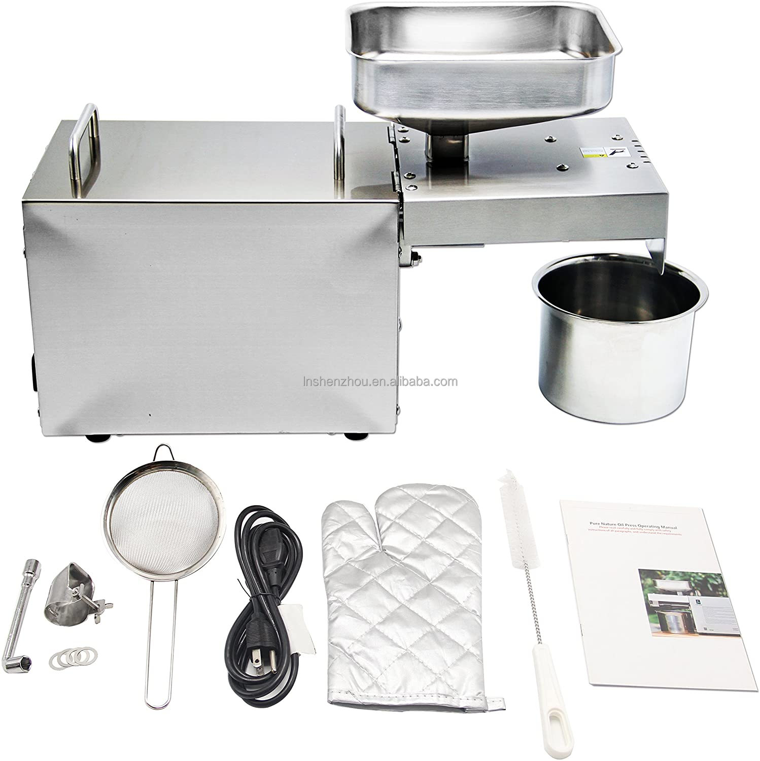 Shenzhou - Automatic screw Oil Press Machine Stainless Steel for Seeds Nuts Beans Oil Press Machine 8