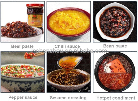 Shenzhou - Pneumatic Paste Filler Thick Sauce Sugar toothpaste Chutney Tomato Peanut Butter Bottle Filling Machine with Mixer and Heater Filling&Packing Machine 13