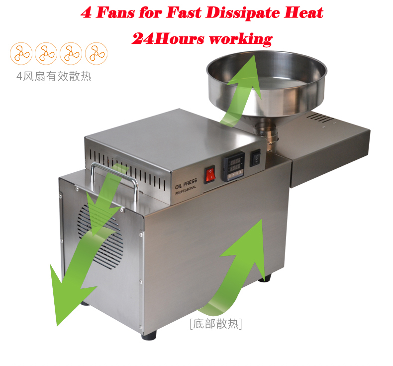 선저우 - 스테인리스 스틸 냉간식 아마씨 해바라기씨유 압착기 9