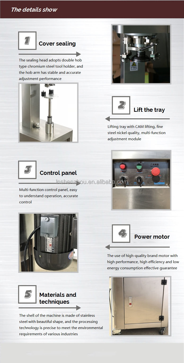 Shenzhou - Máquina llenadora y envasadora manual de latas de aluminio de un solo cabezal de bajo volumen 10