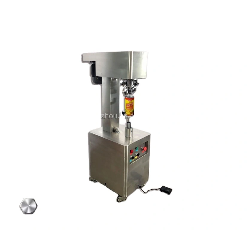 Shenzhou - Máquina llenadora y envasadora manual de latas de aluminio de un solo cabezal de bajo volumen 1