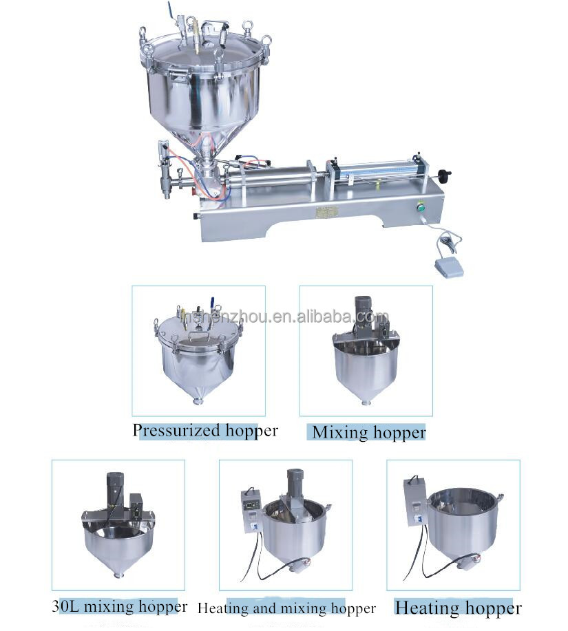 Shenzhou - Paste Liquid Heating Mixing Filling Machine With Vertical Hopper Filling&Packing Machine 9
