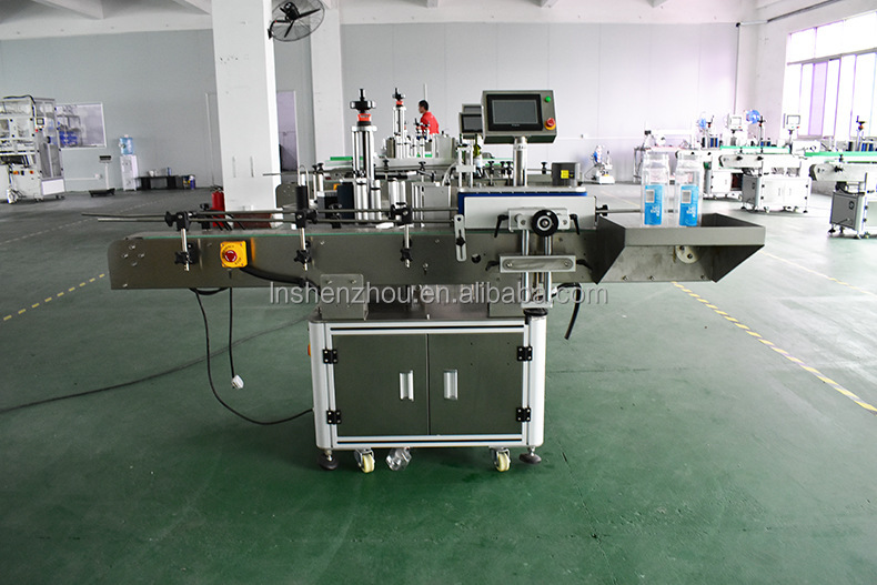 Shenzhou - Máquina etiquetadora automática Shenzhou para botellas, etiquetadora de dos caras, etiquetadora de botellas redondas, etiquetadora y pesadora 8