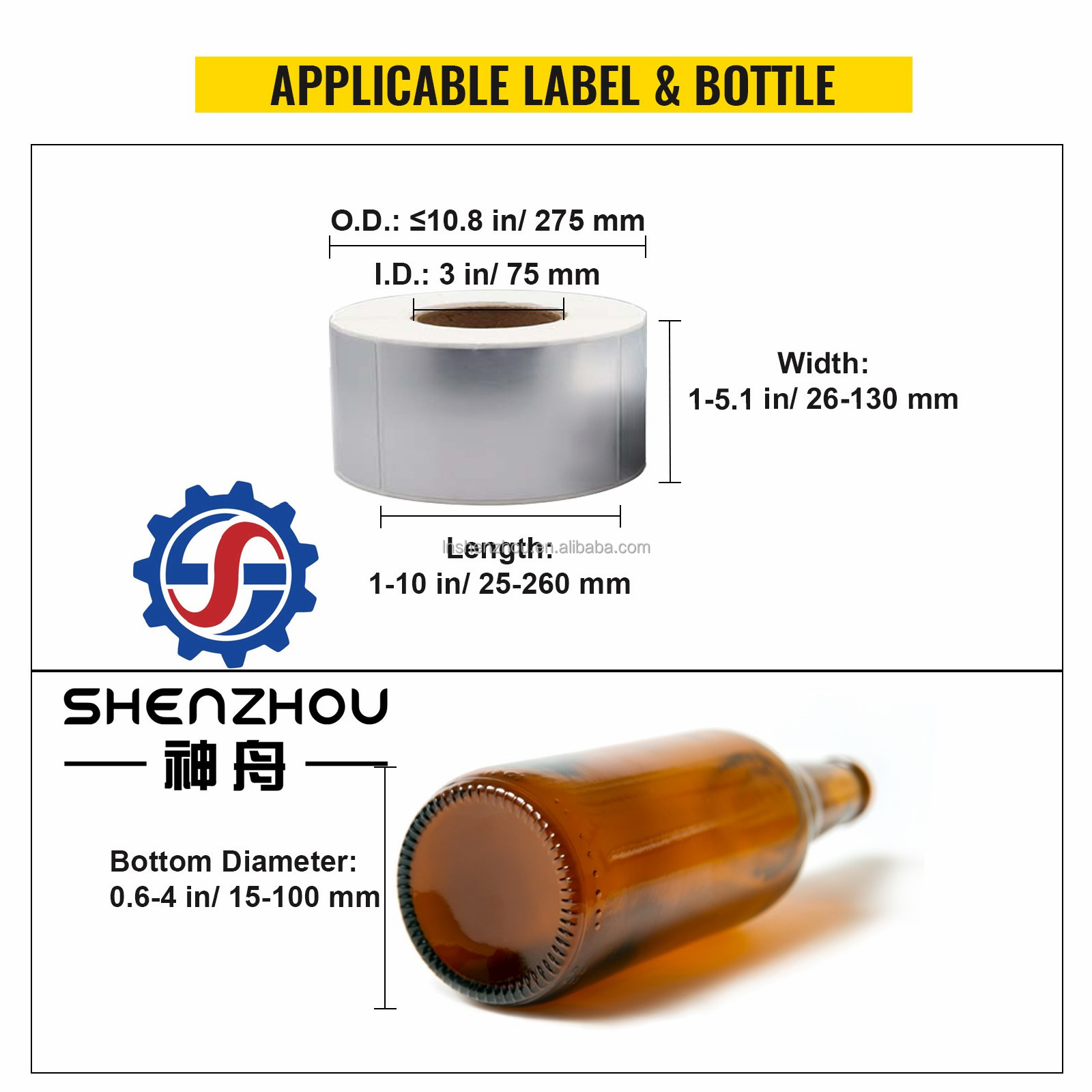 Shenzhou - Semi automatic hand operated manual bottle labelling machine Labeling & Weighting Machine 13
