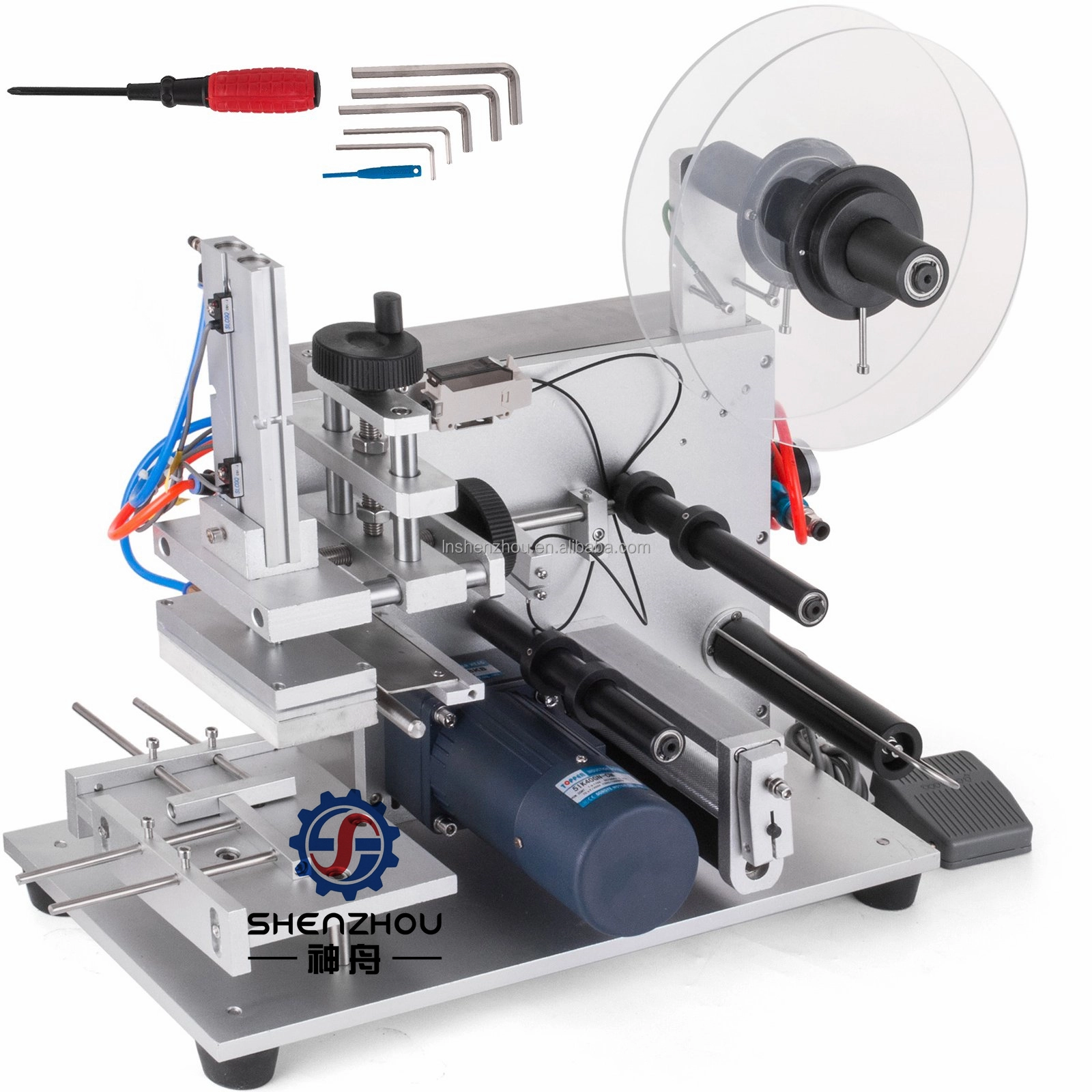 Shenzhou - Semi-automatic Labeller LSZ-T60 Labeling Machine 110v Plane Tool Cards Great Labeling & Weighting Machine 1