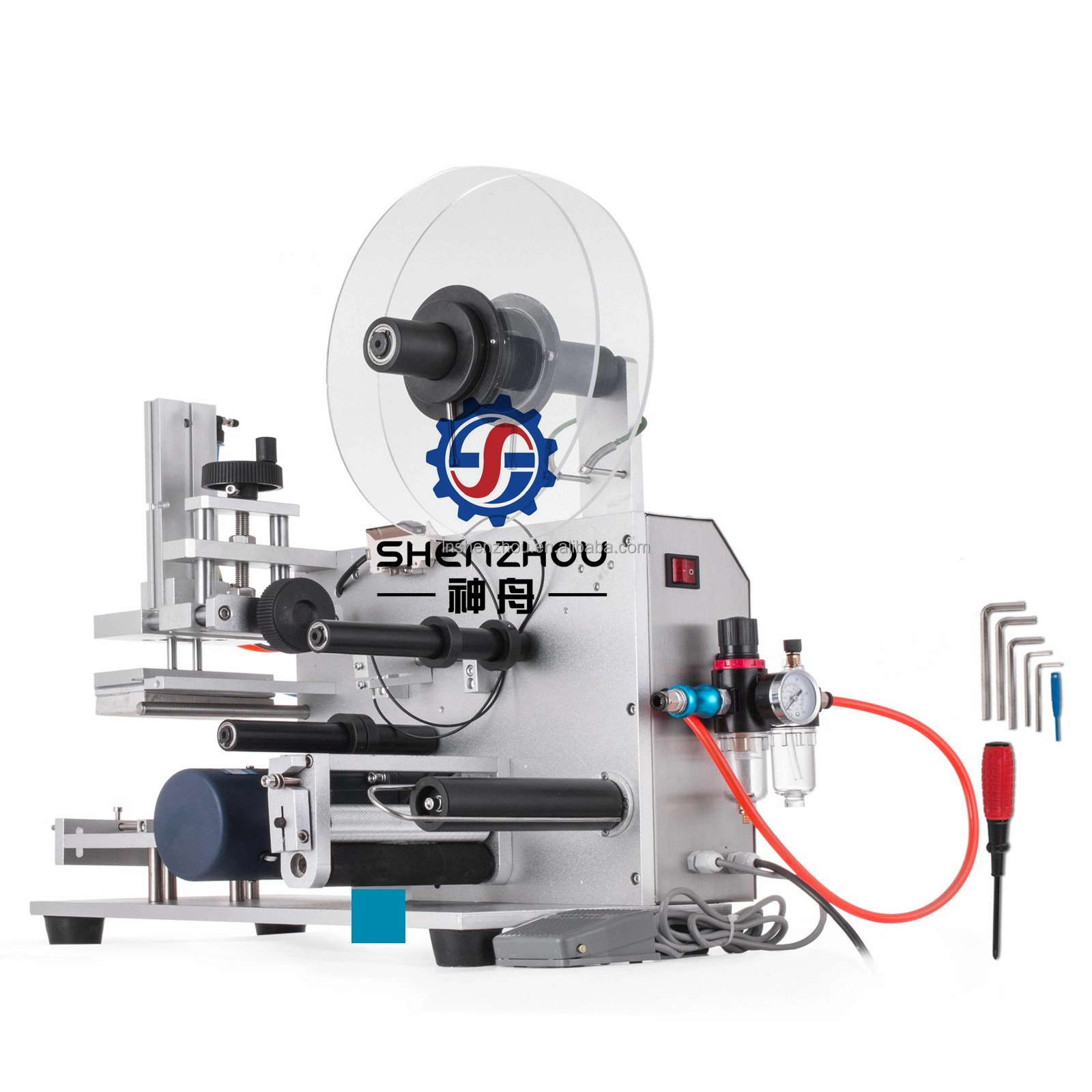 Shenzhou - CE Approved Factory Sale Economical Semi Automatic Labeling Machine Labeling & Weighting Machine 1