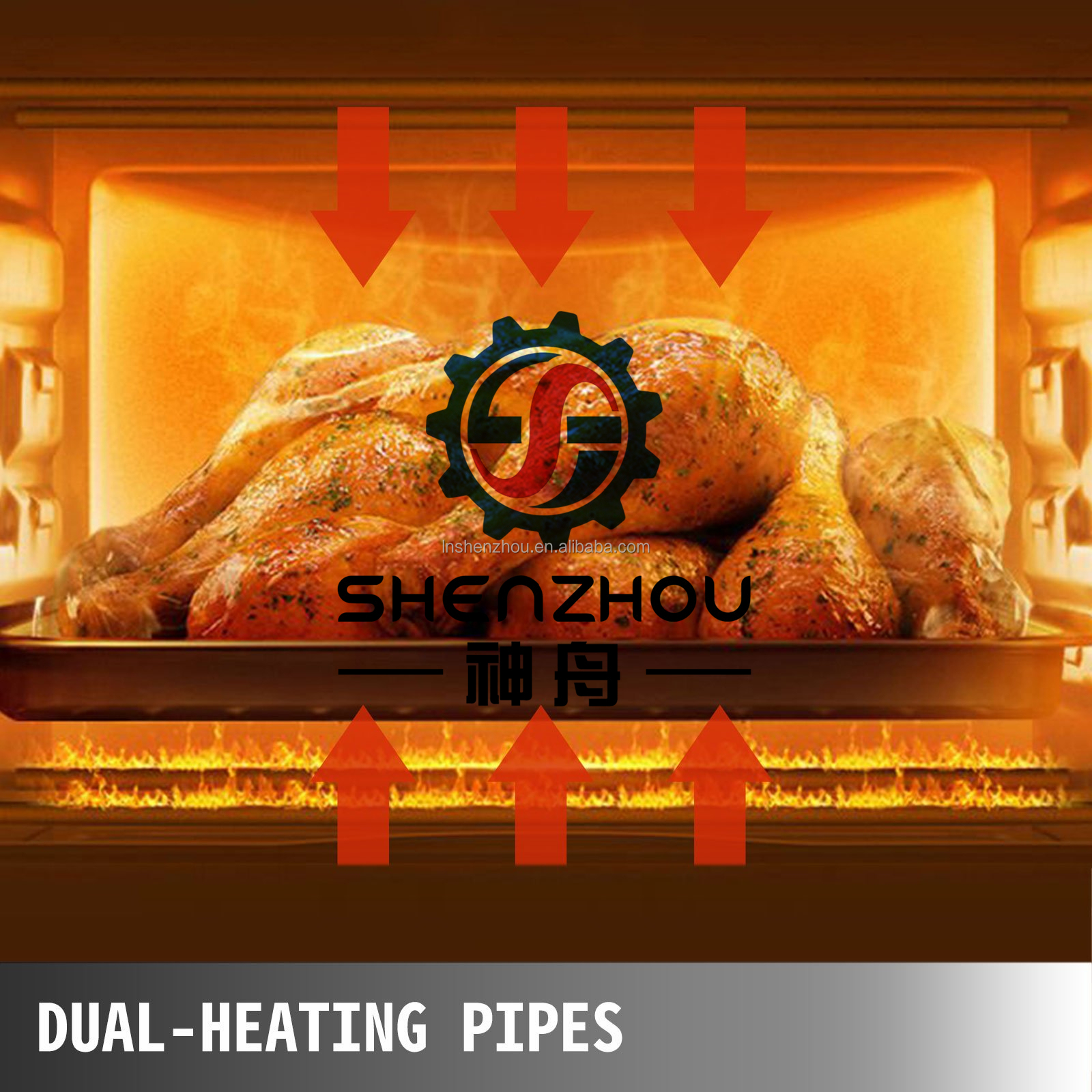 Shenzhou - Home Appliance Desktop Bakery Kebab Pizza Electric Toaster Ovens Food Machine 10