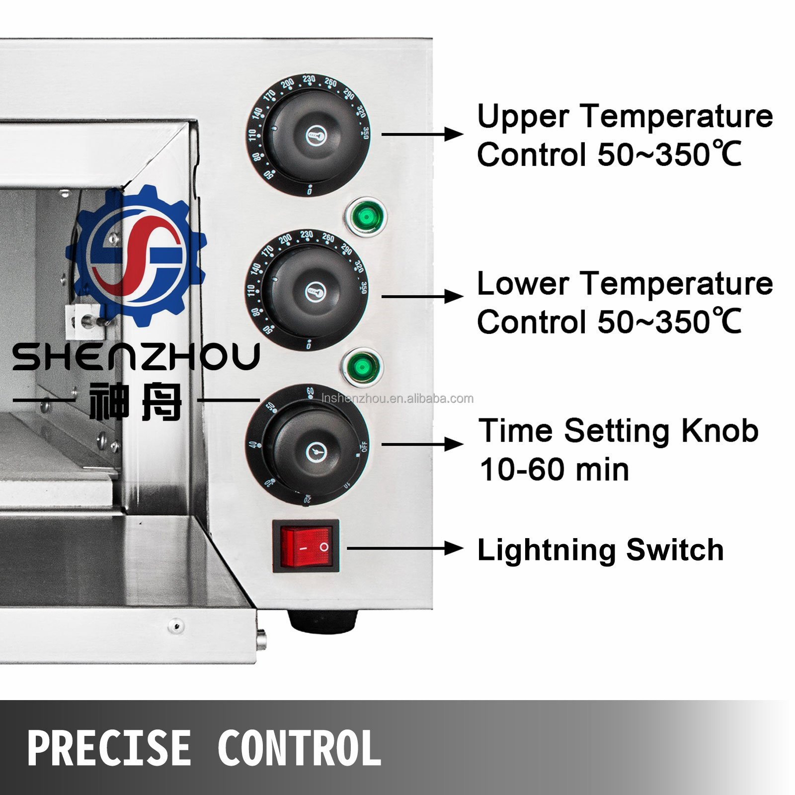 Shenzhou - Home Appliance Desktop Bakery Kebab Pizza Electric Toaster Ovens Food Machine 11