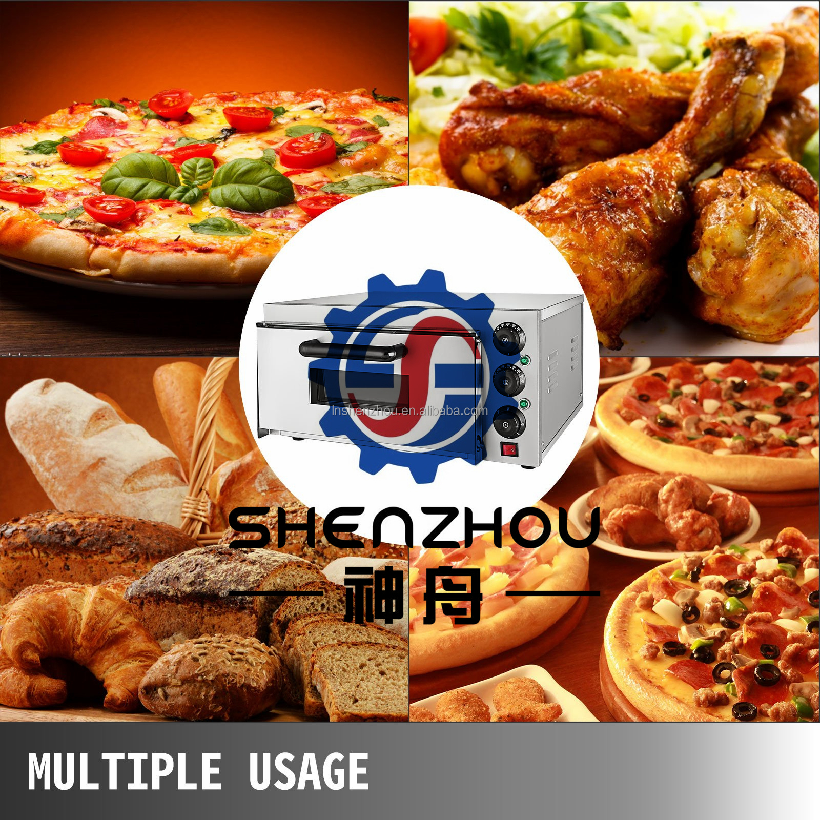 Shenzhou - Home Appliance Desktop Bakery Kebab Pizza Electric Toaster Ovens Food Machine 14