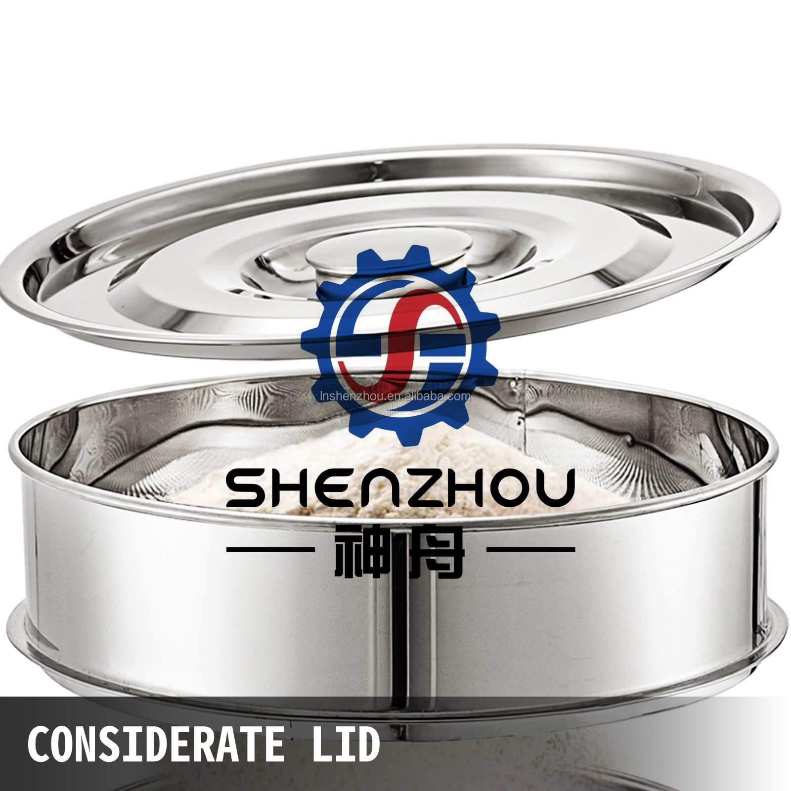 Shenzhou - Vibrating Sieve Machine Food Powder Particle Sifter Shaker Sieve 40/60 Mesh Food Machine 13