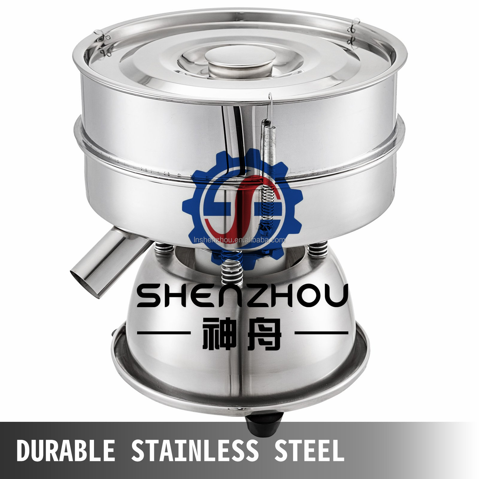 Shenzhou - Vibrating Sieve Machine Food Powder Particle Sifter Shaker Sieve 40/60 Mesh Food Machine 10