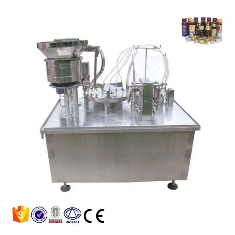 Shenzhou - Máquina taponadora de botellas pequeñas para línea de producción de llenado de perfumes, líquidos orales y jarabes de pegamento. Máquina de llenado y embalaje. 8
