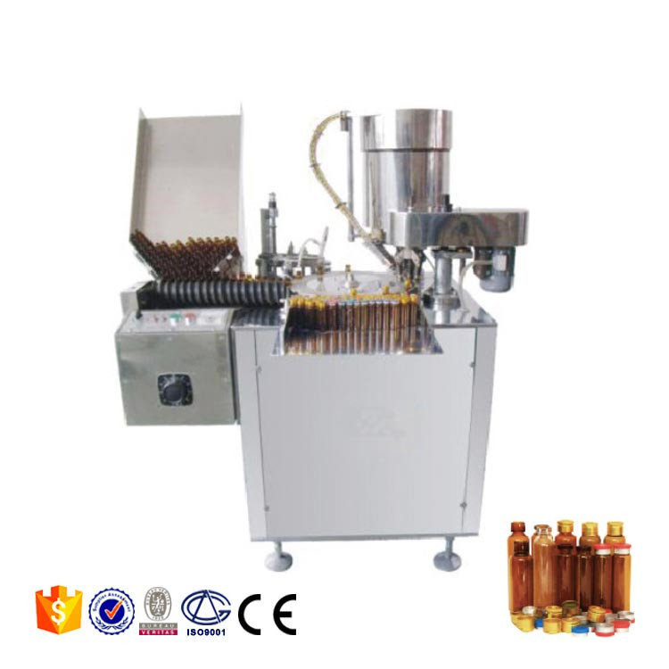 Shenzhou - Máquina taponadora de botellas pequeñas para línea de producción de llenado de perfumes, líquidos orales y jarabes de pegamento. Máquina de llenado y embalaje. 7