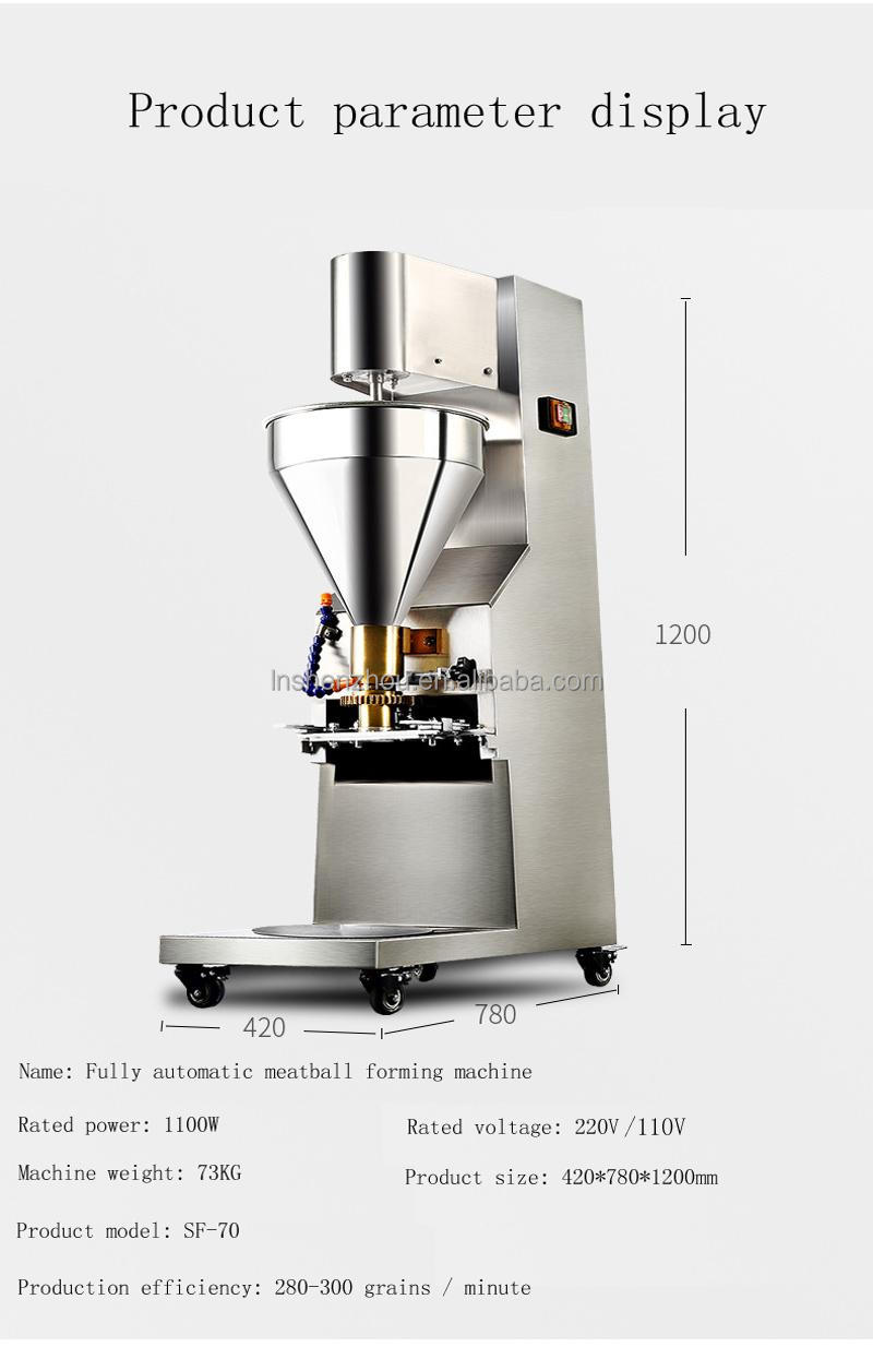 Shenzhou - 110V Commercial Electric Meatball Maker Making Forming Machine with 1.8cm 2.2cm 2.6cm Food Machine 15