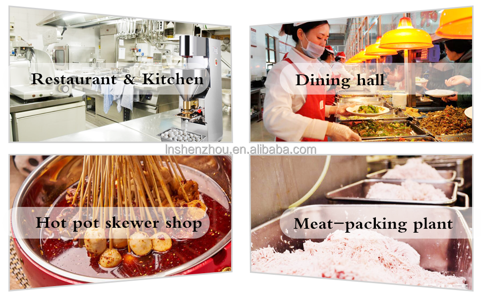 شنتشو - ماكينة صنع كرات اللحم الصغيرة المصنوعة من الفولاذ المقاوم للصدأ، ماكينة طعام 22