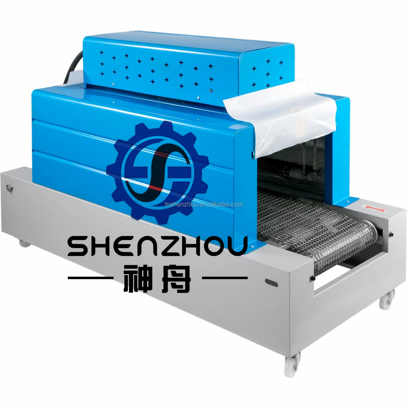 Shenzhou - Chain type automatic heat shrinkable film heat shrinking machine plastic sealing machine heat shrinkable film packaging machine Filling&Packing Machine 1