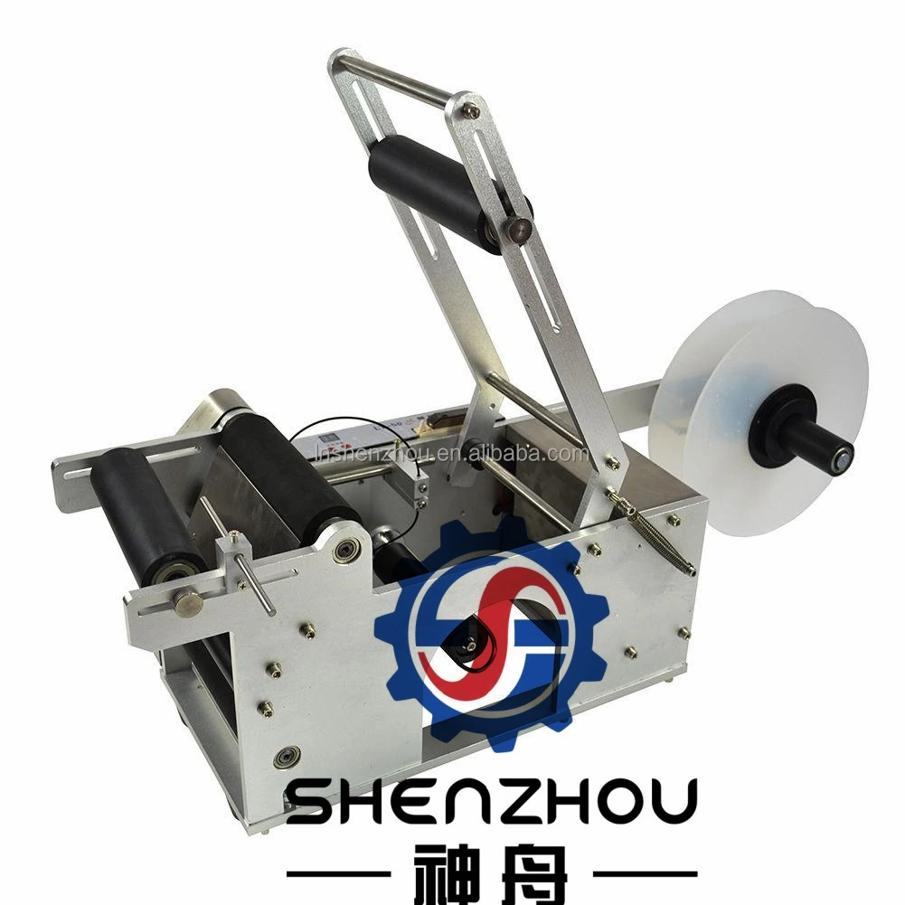 Shenzhou - Manual Mineral Water Plastic Round Bottle Labeling Machine for Round Bottles Sticker Label Packing Machine Filling&Packing Machine 1
