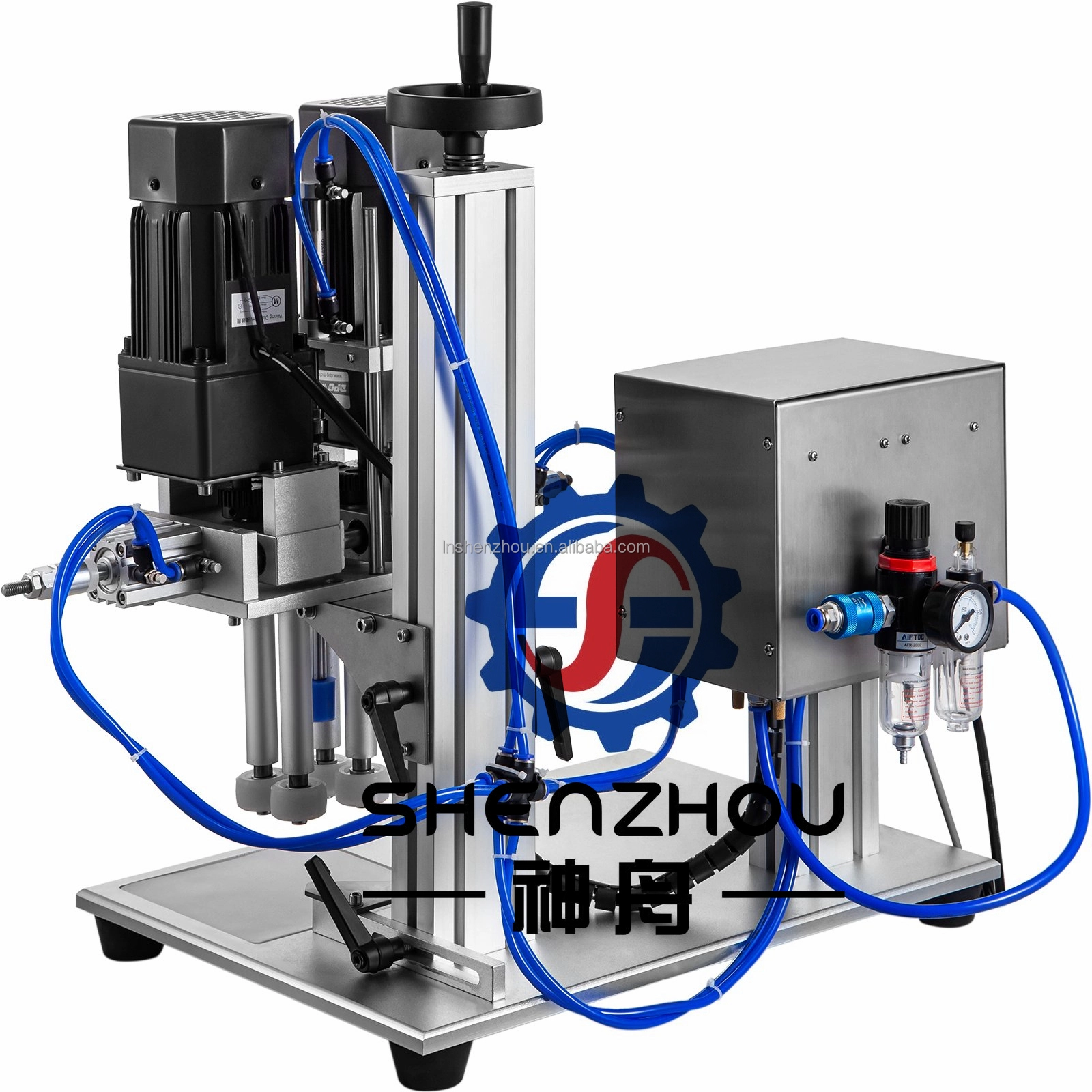 Shenzhou - Bottle capping chucks machine Tabletop Capping Machine Electric Spray Water Beverage Hand Sanitizer Bottle Capping Machine Filling&Packing Machine 1