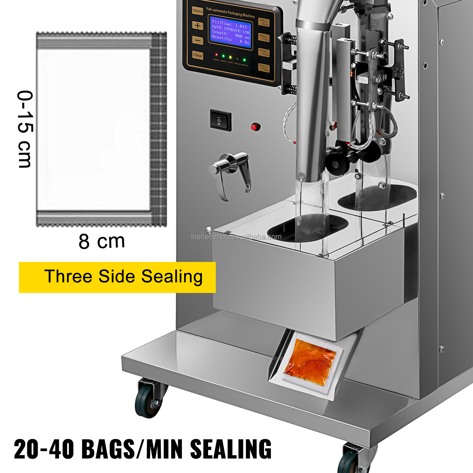 Shenzhou - Sachet Water Automatic Liquid Sealing Machine Liquid Dispenser 3-120mlWA Filling&Packing Machine 9