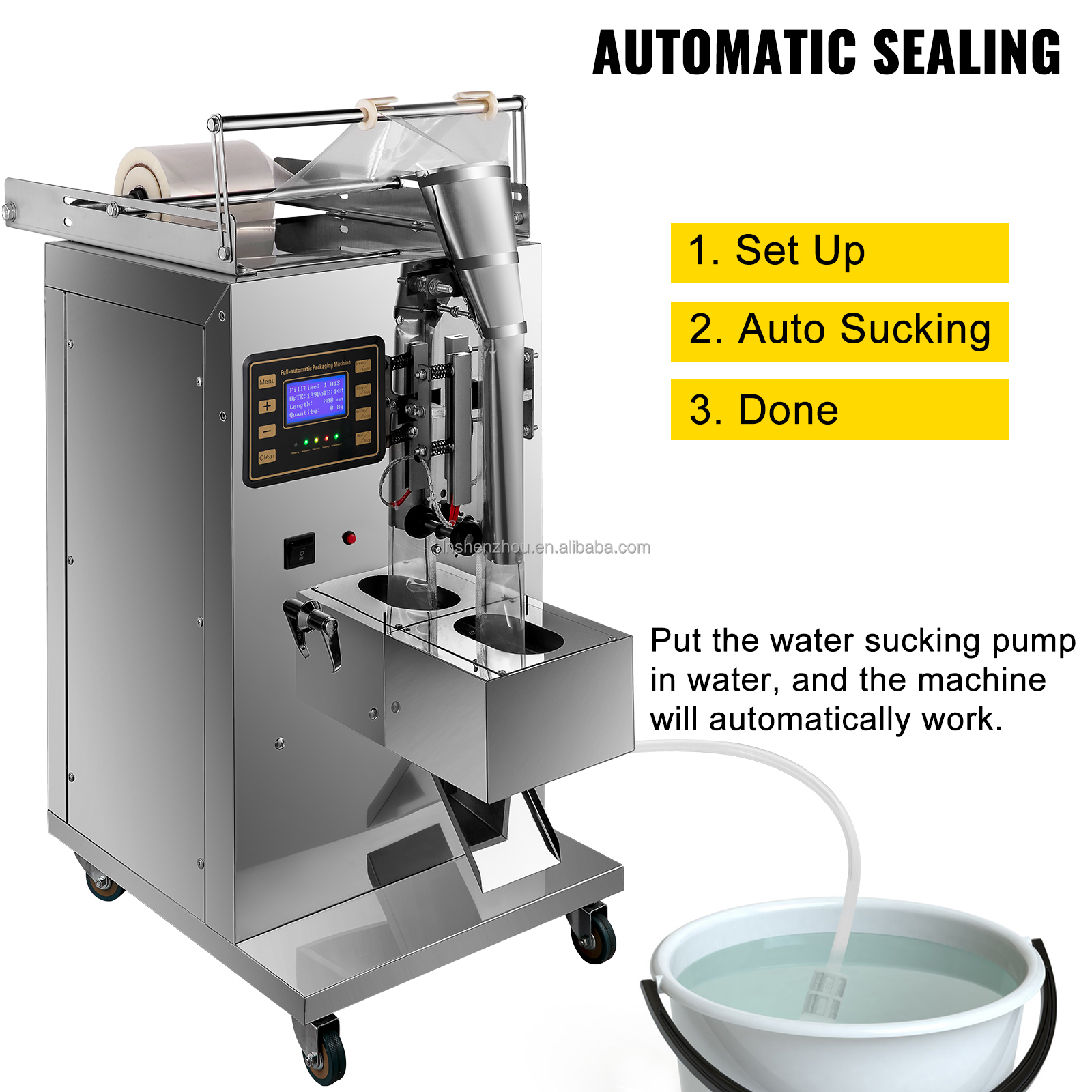 Shenzhou - Sachet Water Automatic Liquid Sealing Machine Liquid Dispenser 3-120mlWA Filling&Packing Machine 7