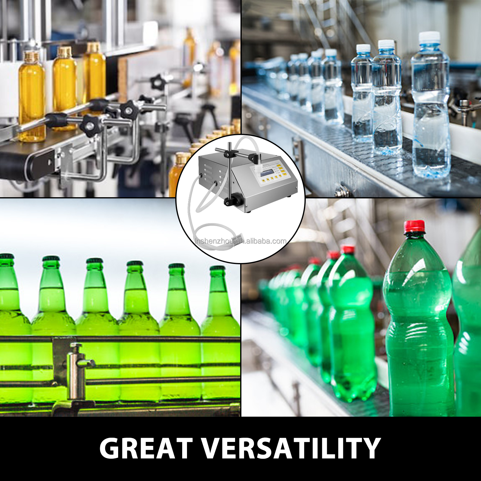 Shenzhou - Automatic Liquid Filling Machine 2ml-3500ml Filler Low-viscous Gfk-160 Filling&Packing Machine 12