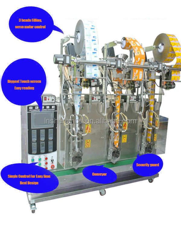 Shenzhou - Máquina envasadora de granulado multicolumna KZ-630K Máquina llenadora y envasadora 4