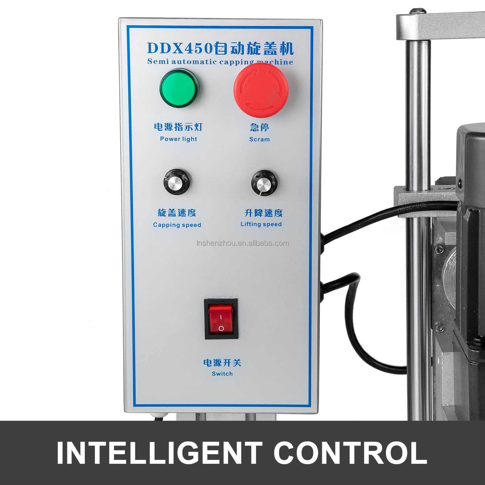 Shenzhou - Screw Capping Machine Bottle Cap Screw Capper Ddx450 Semi-automatic Pneumatic 200V 50HZ Hot Product Provided Shenzhou Motor 32 Filling&Packing Machine 10
