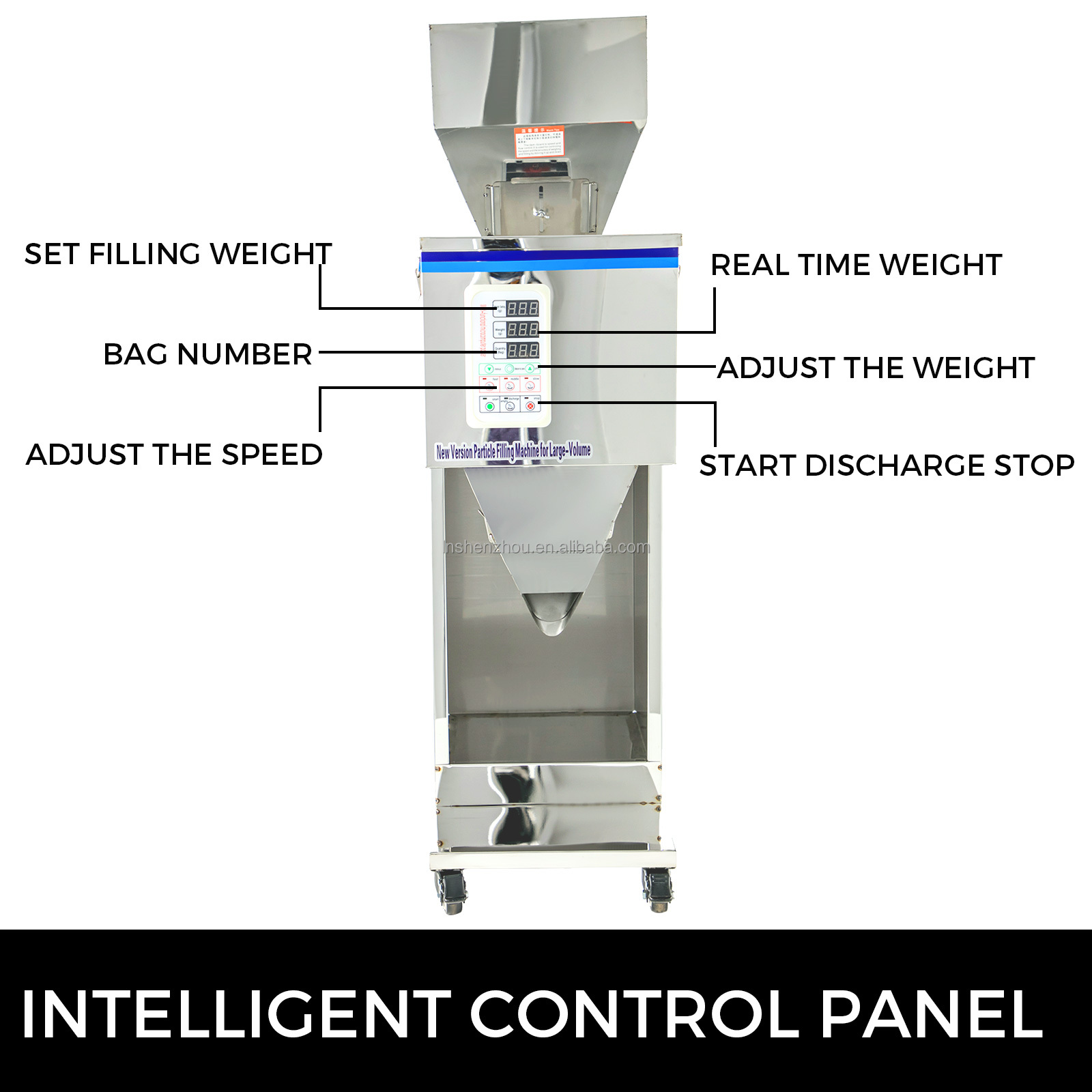 Shenzhou - 10-999g Particle Powder Filling Machine Volume Grains Seeds 5-25kg Hopper Filling&Packing Machine 9