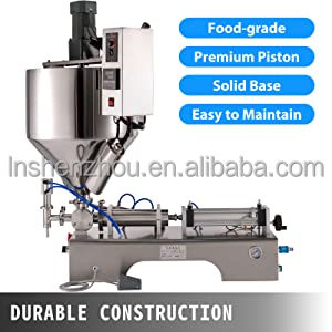 선저우 - 수평형 공압 충전기, 50~500ml 액체 및 페이스트 충전기, 가열 및 교반 기능 포함, 충전 및 포장 기계 8